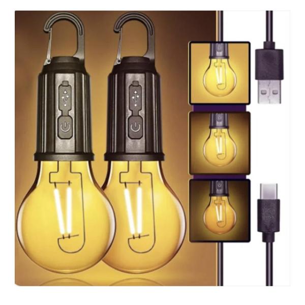 Yas‑LED Emergency Rechargeable LED Bulb – Auto‑Switch Backup Light, Classic Retro Design