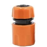 Shind 1/2″ Hose Connector Set – 2‑Piece Rubber & Plastic Garden Hose Repair Coupling (Orange/Black)