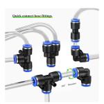 18‑Piece 8 mm Push‑to‑Connect Pneumatic Fittings Kit – Fast, Secure Air Hose Connections