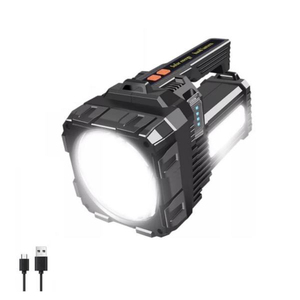 Handheld Solar Powered LED Searchlight W51682 – Ultra Bright & Rechargeable