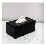 Premium Black Acrylic Tissue Box Holder – Sleek, Durable, Slide-Out Refill Design