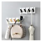 Piano Key Hook Wall Hanger – Fold-Down Wooden Coat Rack in Piano Key Design