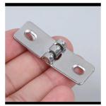 2 Pcs Stainless Steel Foldable Hinges – 4.5 cm Compact, Durable Folding Brackets