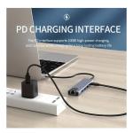 UGREEN 6-in-1 USB-C to HDMI Hub Adapter - 4K@60Hz 100W PD USB-A & SD/TF