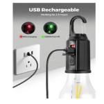 Yas‑LED Emergency Rechargeable LED Bulb – Auto‑Switch Backup Light, Classic Retro Design