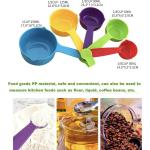 10-Piece Plastic Measuring Cups & Spoons Set – Stackable, Multicolored, BPA-Free for Baking & Cooking