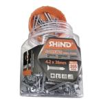Shind 2.0 x 25mm Silver Screws with Hook – 443-Pack | Durable Stainless Steel Fasteners for Versatile Applications