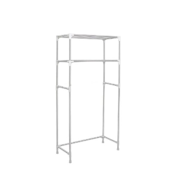 XF0870 Two‑Tier Over‑Toilet Shelf Organizer – Rust‑Resistant Bathroom Storage Rack