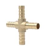 4‑Way 8 mm Hose Connector – Single Cross Fitting Blister Pack (Pack of 4)