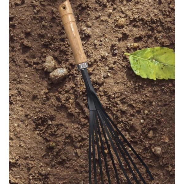 9‑Claw Garden Hand Rake – Ideal Soil Loosening & Weeding Tool