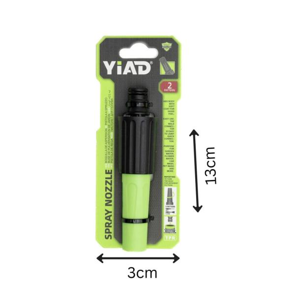 Universal Adjustable Spray Nozzle – Heavy‑Duty Garden Hose Spray Gun with Multi‑Pattern Control