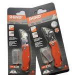 Shind Mini Folding Blade Knife – Compact Utility/Craft Knife with 5 Reversible Blades – SD37570
