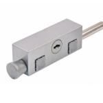 Sanlic Jaguar Silver Security Push-Lock Patio Bolt – Convenient Keyless Security