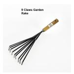9‑Claw Garden Hand Rake – Ideal Soil Loosening & Weeding Tool