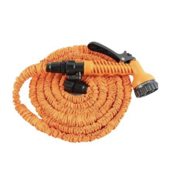Shind Flexible Garden Hose 30 m with 5‑Function Spray Nozzle – Lightweight, Expandable & Kink‑Resistant
