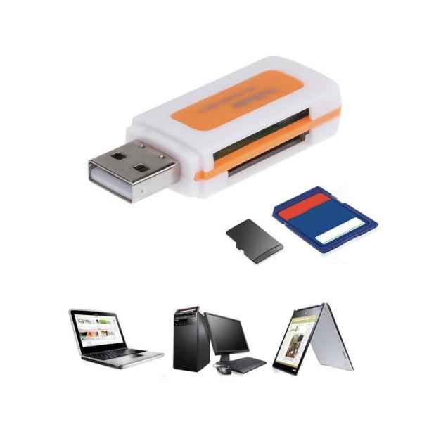 SE-TQ06 - 4-in-1 USB Memory Card Reader - SD/TF - Black
