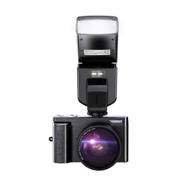 DC101LW 44 MP Ultra Wide‑Angle Digital Camera – 16× Digital Zoom with Auto‑Focus & Flash + Keychain Mount