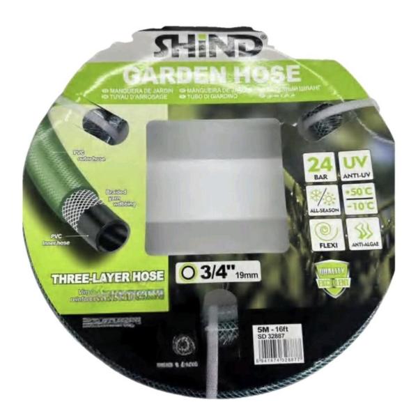 Shind UV‑Resistant Flexi Garden Hose – Kink‑Free & Anti‑Algae, All‑Season Flexi Watering