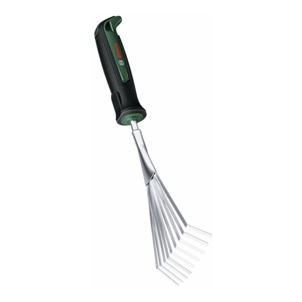 Bosch Garden Hand Rake – Ergonomic Handle & Rust-Resistant Steel, Lightweight Design for Soil & Leaves