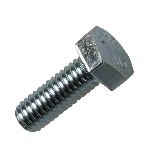 Duratool D01984 M6 × 30 mm Stainless Steel Hex‑Head Set Screw – Pack of 10
