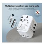 BezosMax - Universal Travel Adapter Charger - USB-A & USB-C