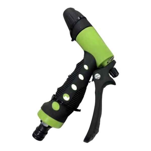 Yiad Dual‑Function Garden Hose Spray Nozzle – 2 Adjustable Patterns with Flow‑Lock Thumb Trigger
