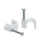 Shind White 12mm Cable for Clips – Flexible PVC Electrical Conduit | Pack of 261 Pieces for Home & Commercial Wiring