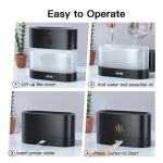 Flame Aroma Diffuser – Ultrasonic Aromatherapy Humidifier with Realistic Flame LED Night Light