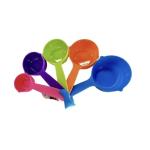 5-Piece Plastic Measuring Spoon Set – Color-Coded, BPA-Free, Nesting Design for Precise Cooking & Baking