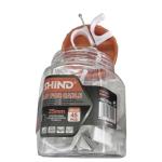 Shind 20mm White Cable Clips – Pack of 68 | Durable PVC with Steel Nails for Secure Cable Management