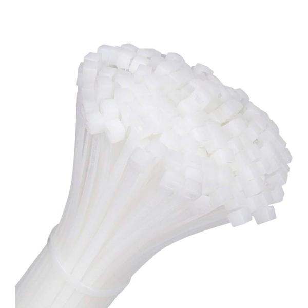 Ultra‑Strong White Nylon Cable Ties (Bulk) – Heavy-Duty Self‑Locking Zip Wraps