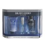 V.V.Love Bravo Hero Eau De Toilette Gift Set – Masculine Aromatic Fougere Cologne, Travel Size + Body Care