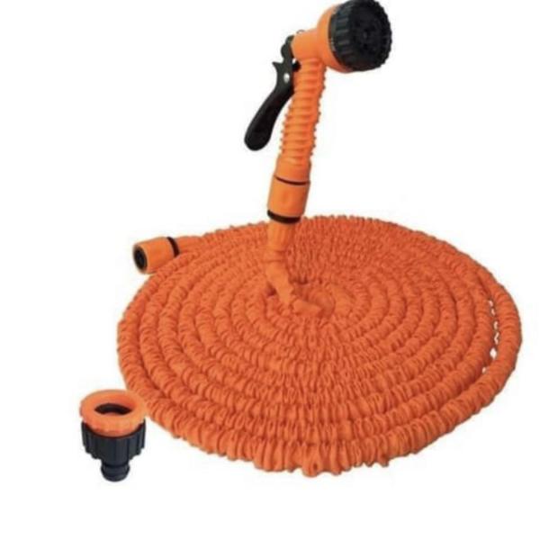 Shind Flexible Garden Hose with 5‑Function Spray Nozzle – Expandable, Lightweight & Kink‑Resistant