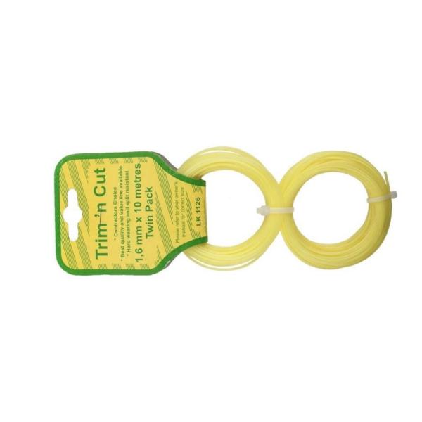 Trim N Cut 1.5 mm × 10 m Twin Pack Trimmer Line – Square-Cut Contractor’s Choice