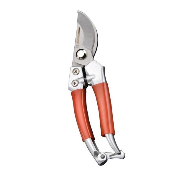 HARDEN 200 mm (8″) Garden Pruner – Heat‑Treated Stainless Steel Blade | Zinc‑Alloy Handle with PVC Grip