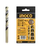 Ingco 4 mm HSS Twist Drill Bit Set – 10‑Piece High-Speed Steel for Metal, Wood & Plastic