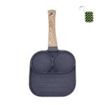 Aluminum 2-Hole Non-Stick Crepe Pan with Bonus Keyholder – Lightweight, Dual-Zone Skillet