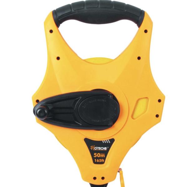 Hoteche 50 Meter Fiberglass Measuring Tape – Heavy-Duty, Dual-Scale, Fast-Rewind