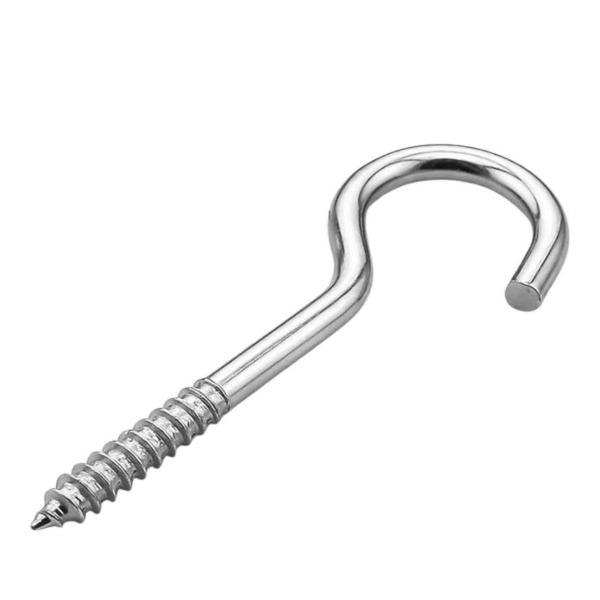 Shind 4.2 x 75mm Silver Screws with Hooks - 61pcs