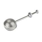 Stainless Steel Push‑Style Tea Infuser – Ball‑Shape Spring Handle