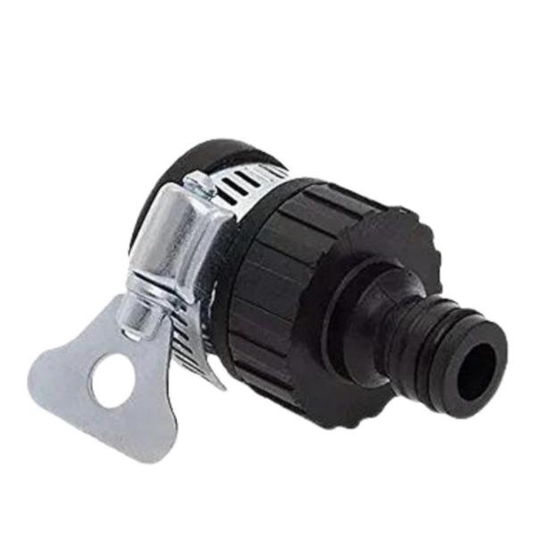 Shind 1/2″ Hose Connector Set – 2‑Piece Rubber & Plastic Garden Hose Repair Coupling (Orange/Black)