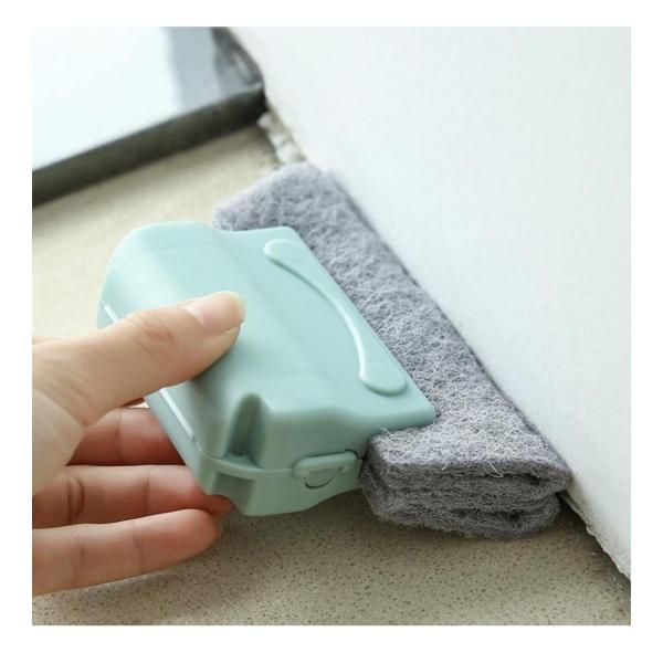 Shind Multipurpose Scrub Cleaning Brush Medium-Stiff Nylon Bristles Ergonomic Handle Blue