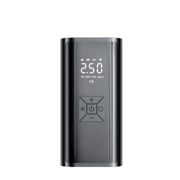 Universal Intelligent Digital Display Car Tyre Pump 150 PSI 12V with LED Light Black