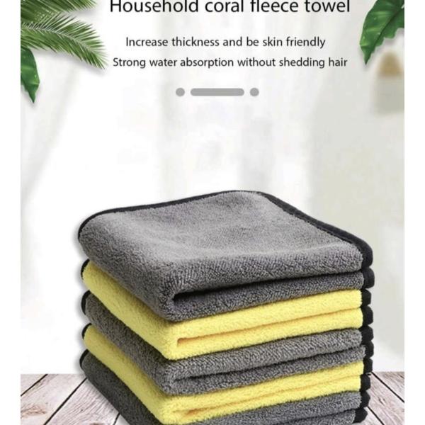 Premium 3-Piece Multi-Purpose Microfiber Cleaning Cloth Set — Ultra-Absorbent, Lint-Free, Reusable