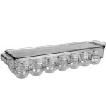 Storage Solutions 14-Egg Holder Fridge Organiser Clear BPA-Free Plastic 37x12x8cm Transparent