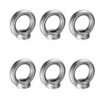 Tool DIY 304 Stainless Steel Female Eye Nut – M10 Thread, Ring Style, Set of 6