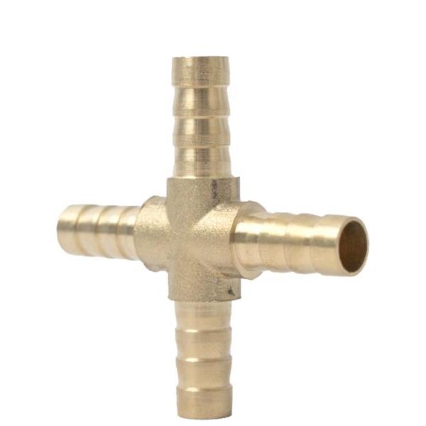 4‑Way 8 mm Hose Connector – Single Cross Fitting Blister Pack (Pack of 4)