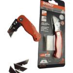 Shind Mini Folding Blade Knife – Compact Utility/Craft Knife with 5 Reversible Blades – SD37570