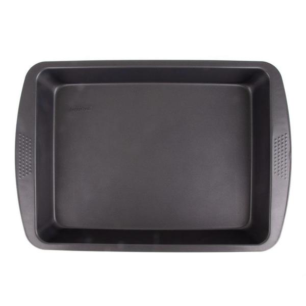 Non-Stick Square Baking Pan 28 × 25 × 4.5 cm with Handles – Basics Carbon Steel Bakeware