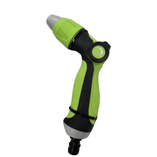 Yiad Adjustable 2‑Pattern Garden Hose Spray Nozzle – Durable Thumb-Control & Flow Lock